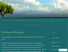 Tablet Screenshot of greenphilosophia.com